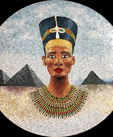 Mosaik-Wandbild Motiv Nofretete