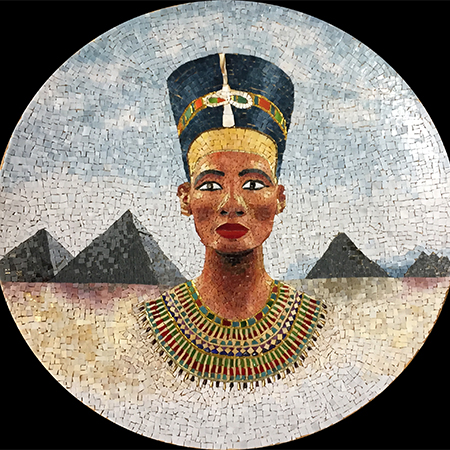 Mosaik-Wandbild Motiv Nofretete