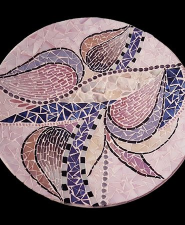 Glasmosaik Obstschale Abstrakt