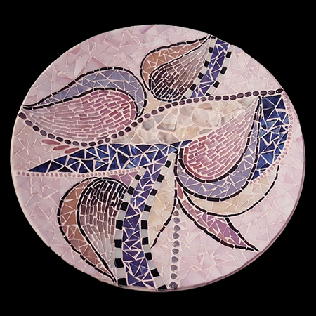 Glasmosaik Obstschale Abstrakt