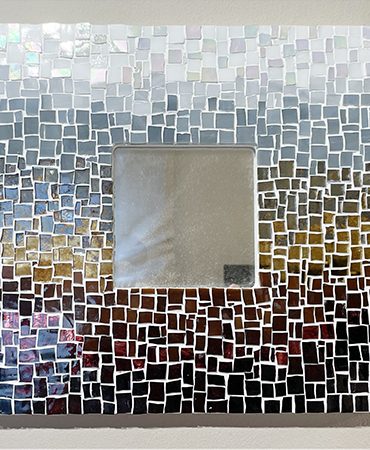 Mosaikspiegel mit Spiegelglas