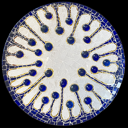 Glasmosaik Obstschale Farbverlauf