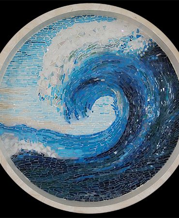 Portfoliobild Mosaikwandbild Welle