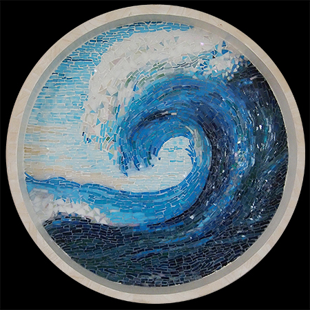 Portfoliobild Mosaikwandbild Welle