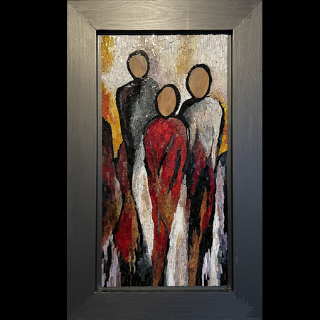 Motivbild des Wandbildes Trauergesellschaft