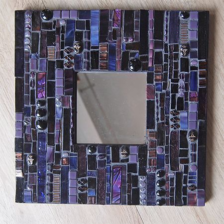 Mosaikspiegel mit Spiegelglas