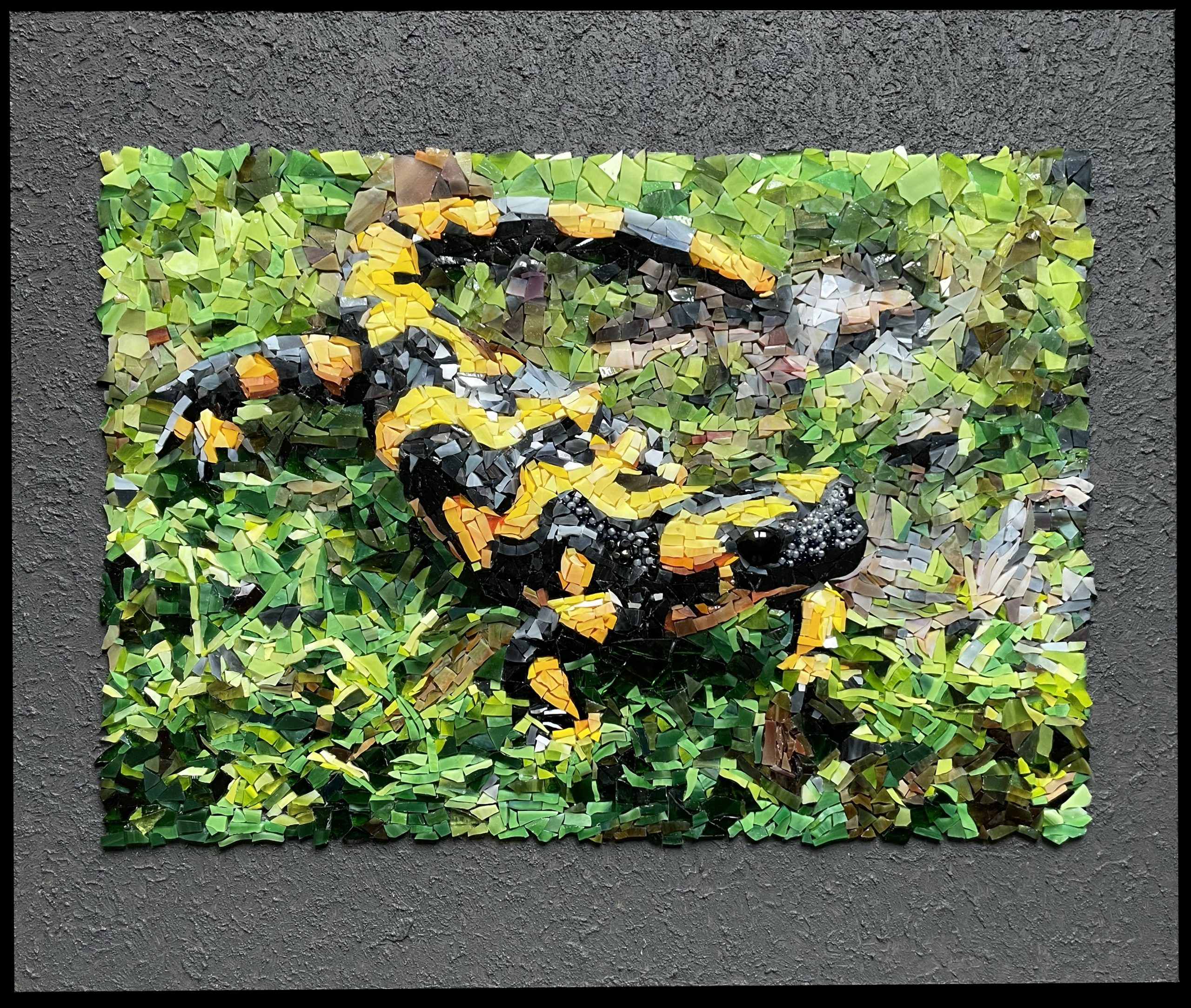 Salamander-Glasmosaik von Sabine Hamann